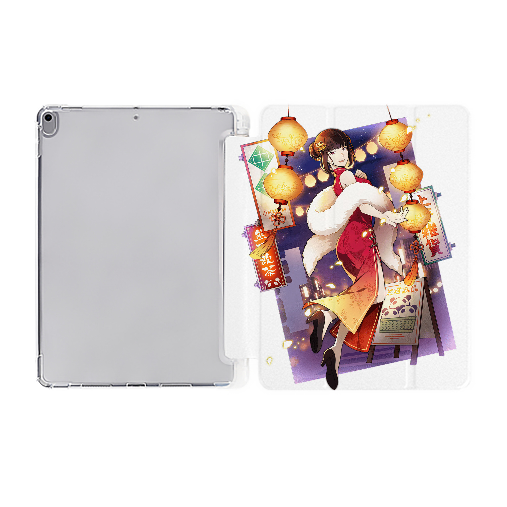 （画像用） 文豪ストレイドッグス Bungo Stray Dogs IPad ケース ペン収納付き 三つ折りスタンド PUレザー×シリコン 対応機種9.5/10.5/10.9インチ